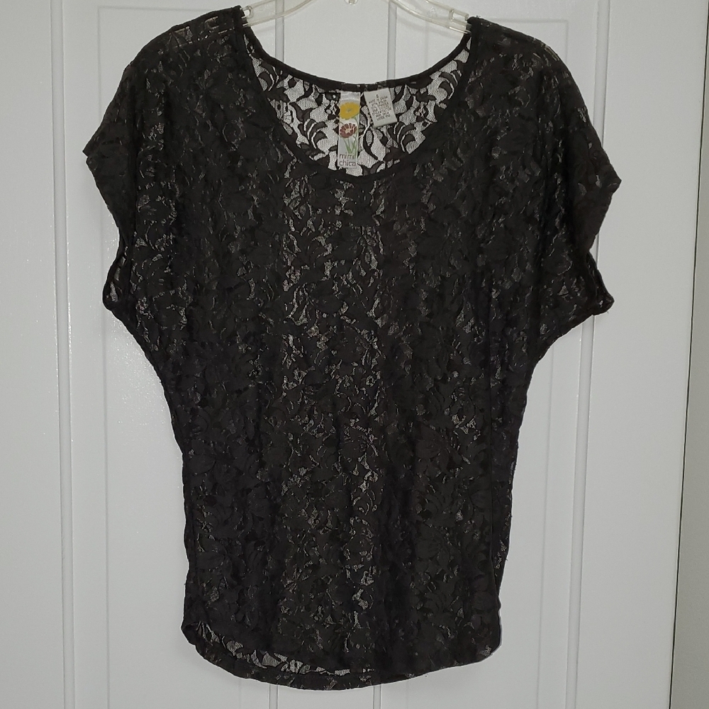 Elegant Black Lace Top